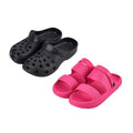 Set of 2 Softness and Flexibility EVA Pink Sandal & Black Clog (Size 38-39, 7) - Sticky add to cart bar