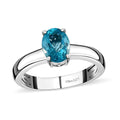 Premium Betroka Blue Apatite Solitaire Ring in Platinum Over Sterling Silver (Size 8.0) 1.40 ctw - Sticky add to cart bar