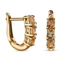 Golden Tanzanite Huggie Hoop Earrings in Vermeil Yellow Gold Over Sterling Silver 0.90 ctw - Sticky add to cart bar
