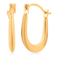14K Yellow Gold Hoop Earrings 0.33 Grams