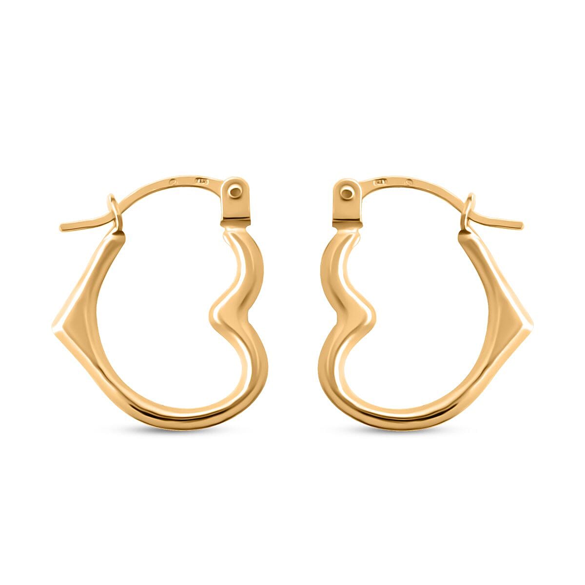 14K Yellow Gold Hoop Earrings 0.32 Grams