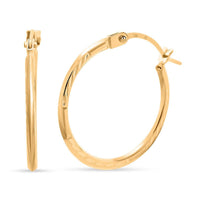 Hoop Earrings in 14K Yellow Gold 0.48 Grams