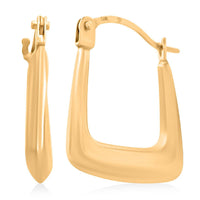 14K Yellow Gold Hoop Earrings 0.42 Grams