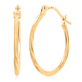 14K Yellow Gold Twisted Hoop Earrings 0.53 Grams - Sticky add to cart bar