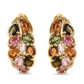 Multi-Tourmaline Stud Earrings in Vermeil Yellow Gold Over Sterling Silver 3.15 ctw - Sticky add to cart bar
