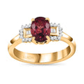 Luxoro 10K Yellow Gold AAA Ouro Fino Rubellite, Diamond (G-H, I2) Ring (Size 10.0) 1.45 ctw - Sticky add to cart bar