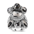Artisan Crafted White Buffalo 7 Stone Cluster Ring in Sterling Silver 13.65 ctw - Sticky add to cart bar