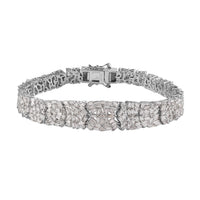 Diamond Bracelet in Platinum Over Sterling Silver (7.25 In) 5.00 ctw