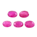 AAAA Montepuez Ruby Set of 5 (Ovl 7x5 mm) 5.00 ctw - Sticky add to cart bar