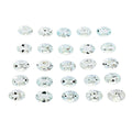 AAAA Sao Domingos Aquamarine Set of 25 (Ovl 6x4 mm) 10.00 ctw - Sticky add to cart bar
