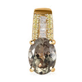 Luxoro 14K Yellow Gold AAA Turkizite, I2 Natural Yellow and White Diamond Pendant without Chain 1.50 ctw - Sticky add to cart bar