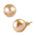 Luxoro 14K Yellow Gold South Sea Golden Pearl Stud Earrings - Sticky add to cart bar