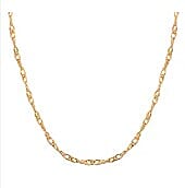 10K Yellow Gold Loose Rope Chain Necklace 18 Inches 0.45 Grams