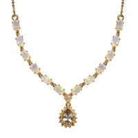 AAA Turkizite and Multi Gemstone 3.20 ctw Necklace 18-20 Inches in Vermeil Yellow Gold Over Sterling Silver