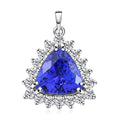 Certified & Appraised Rhapsody 950 Platinum AAAA Tanzanite and E-F VS Diamond Pendant 2.15 ctw - Sticky add to cart bar