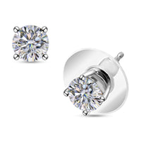 Strontium Titanate Stud Earrings in Platinum Over Sterling Silver 2.50 ctw