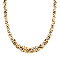 Bizantina Italian 10K Yellow Gold Chain Necklace 20 Inches 23.70 Grams
