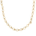 Lussuosa Italian 10K Yellow Gold Rolo Byzantine Chain Necklace 18-20 Inches 6.58 Grams - Sticky add to cart bar
