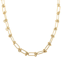 Nodo D'Amore Italian 10K Yellow Gold Necklace 18-20 Inches 12.63 Grams