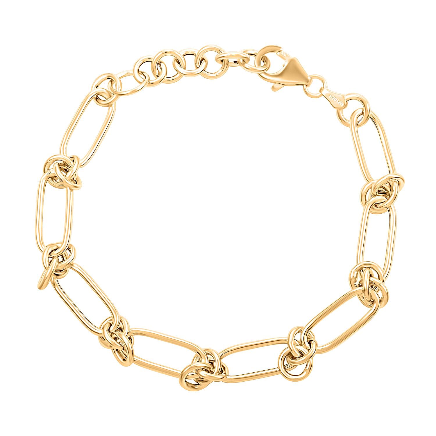 Nodo D'Amore Italian Bracelet in 10K Yellow Gold (7.0-8.0In) 5.20 Grams