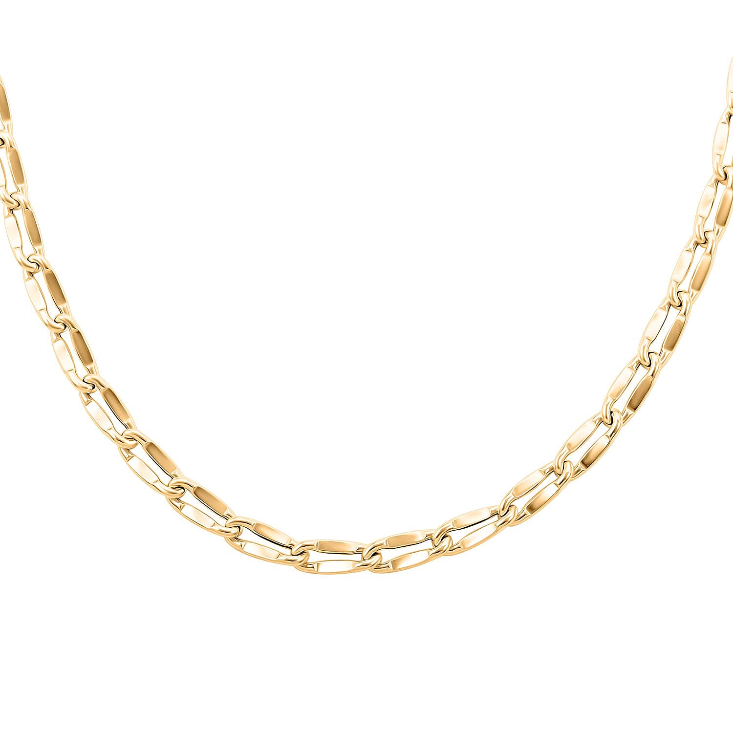 Valentino Spirali Italian 10K Yellow Gold 5.3mm Chain Necklace 18-20 Inches 6 Grams