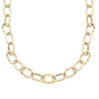 Roma Italian 10K Yellow Gold 13.7mm Chain Necklace 18-20 Inches 12.65 Grams
