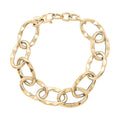 Roma Italian 10K Yellow Gold 13.7mm Chain Bracelet (7.0-8.0In) 5.60 Grams - Sticky add to cart bar