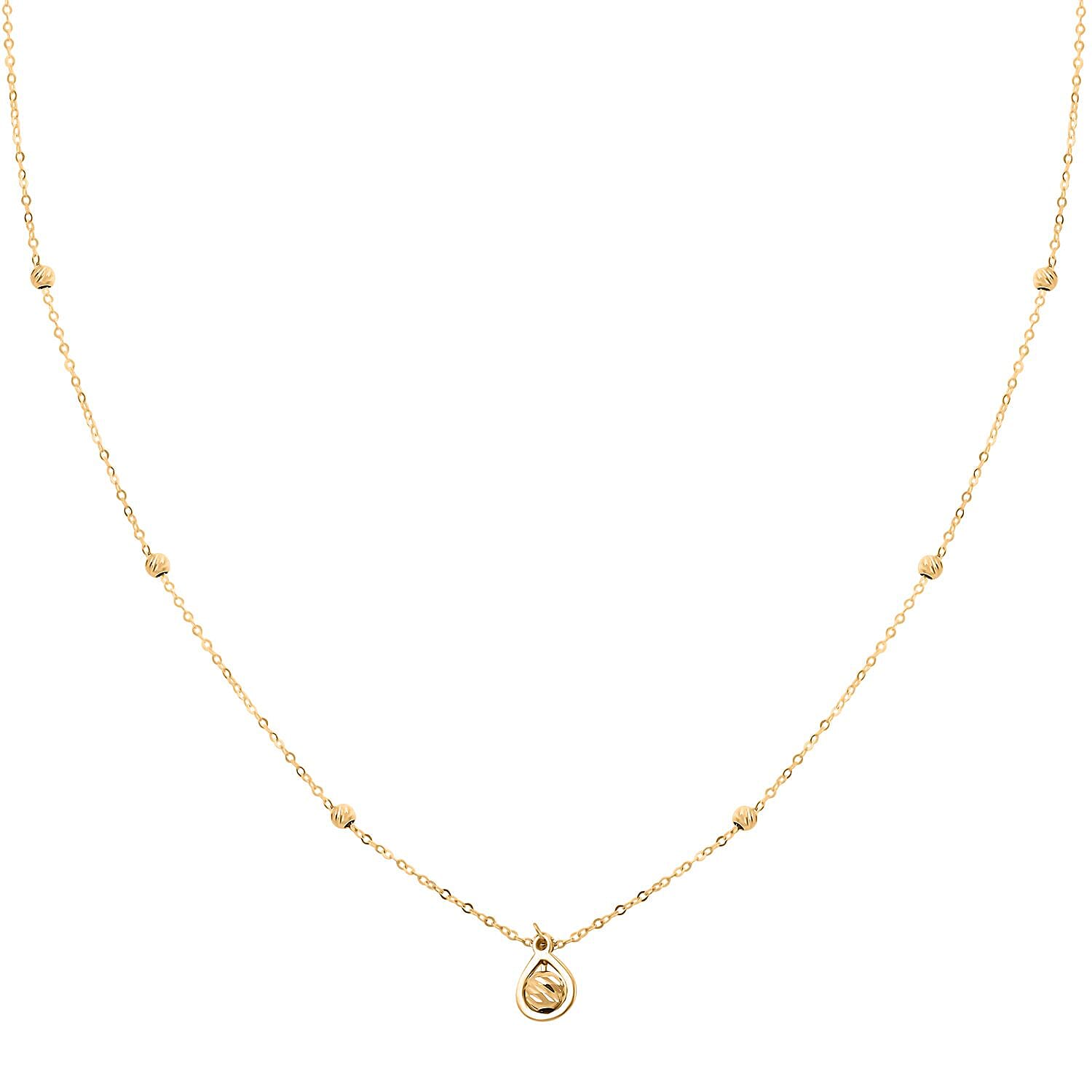 Ciondolo Italian Chain Necklace in 10K Yellow Gold 1.10 Grams 18-20 Inches