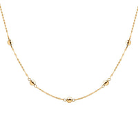 Sfere Lucenti Italian 14K Yellow Gold Necklace 18-20 Inches 1.31 Grams