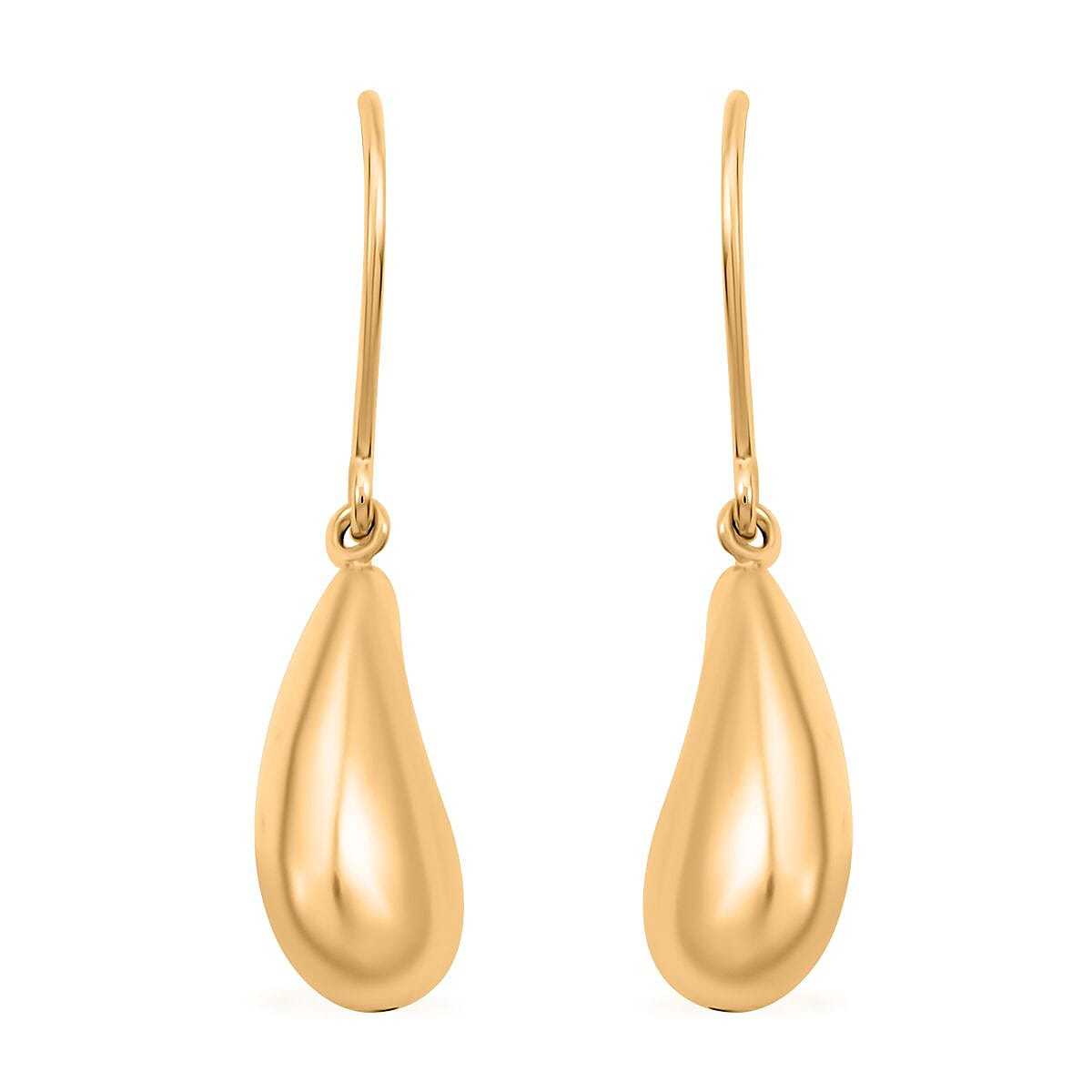 Goccia Pura Italian Earrings in 10K Yellow Gold 1.68 Grams