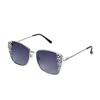 Flower Design UV400 Polarized Sunglass with Storage Bag- Gray