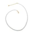 Luxoro 14K Yellow Gold AAA Moon Glow Moonstone Beaded Necklace (18-20 Inches) 84.00 ctw - Sticky add to cart bar