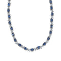TLV Kyanite, White Topaz Necklace (18 Inches) in Platinum Over Sterling Silver 42.75 ctw - Sticky add to cart bar