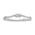 Moissanite Bracelet in Platinum Over Sterling Silver (7.25 In) 9.80 ctw - Sticky add to cart bar