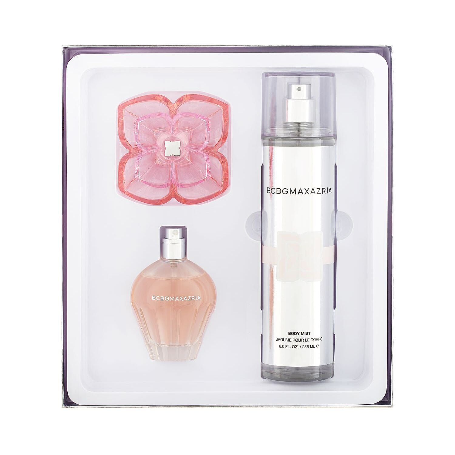 BCBGMAXAZRIA- Classic Eau De Parfum (1.7oz) & Body Mist (8oz) in Silver Gift Box
