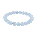 Mangoro Aquamarine Beaded Stretch Bracelet 80.00 ctw - Sticky add to cart bar