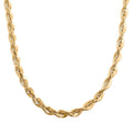 14K Yellow Gold 5.5mm Rope Chain Necklace 24 Inches 17 Grams - Sticky add to cart bar
