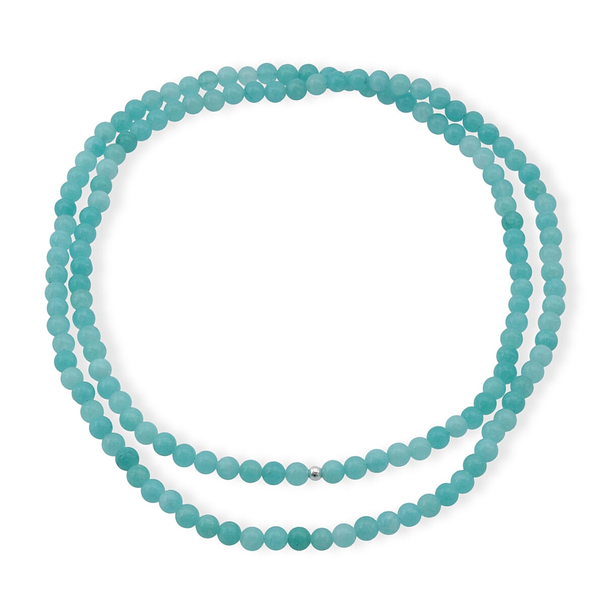 Amazonite Quartz Beaded Endless Necklace (36 Inches) 250.00 ctw