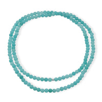 Amazonite Quartz Beaded Endless Necklace (36 Inches) 250.00 ctw