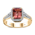 Luxoro 10K Rose Gold Premium Blush Tourmaline and G-H I2 Diamond Ring (Size 6.0) 4.75 Grams 2.10 ctw - Sticky add to cart bar