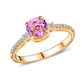 Luxoro 14K Yellow Gold AAA Patroke Kunzite and G-H I2 Diamond Ring (Size 10.0) 2.00 ctw - Sticky add to cart bar