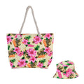 Seashell Pattern Beach Tote Bag and Hat Set (19.7"x91.4"x5.5") - Sticky add to cart bar