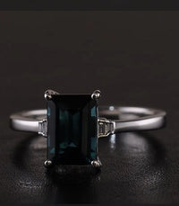 Rhapsody 950 Platinum AAA Monte Belo Indicolite, Diamond (E-F, VS2) Ring (Size 10.0) 2.85 ctw