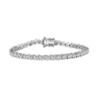 Moissanite Bracelet in Platinum Over Sterling Silver (7.25 In) 4.10 ctw