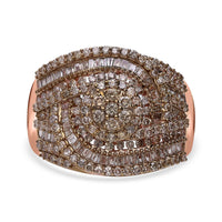 Natural Champagne Diamond Ring