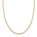 10K Yellow Gold 3.5MM Rope Chain Necklace 20 Inches 5.70 Grams - Sticky add to cart bar