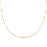 Chain Necklace in 14K Yellow Gold Over Sterling Silver 24 Inches 2.80 Grams