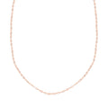 Chain Necklace in14K Rose Gold Over Sterling Silver 24 Inches 2.80 Grams - Sticky add to cart bar