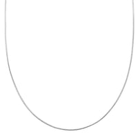 Snake Chain Necklace in Rhodium Over Sterling Silver 24 Inches 10.90 Grams