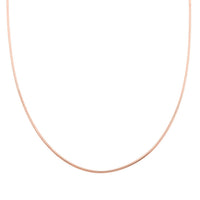 14K Rose Gold Over Sterling Silver Snake Chain Necklace 24 Inches 10.90 Grams